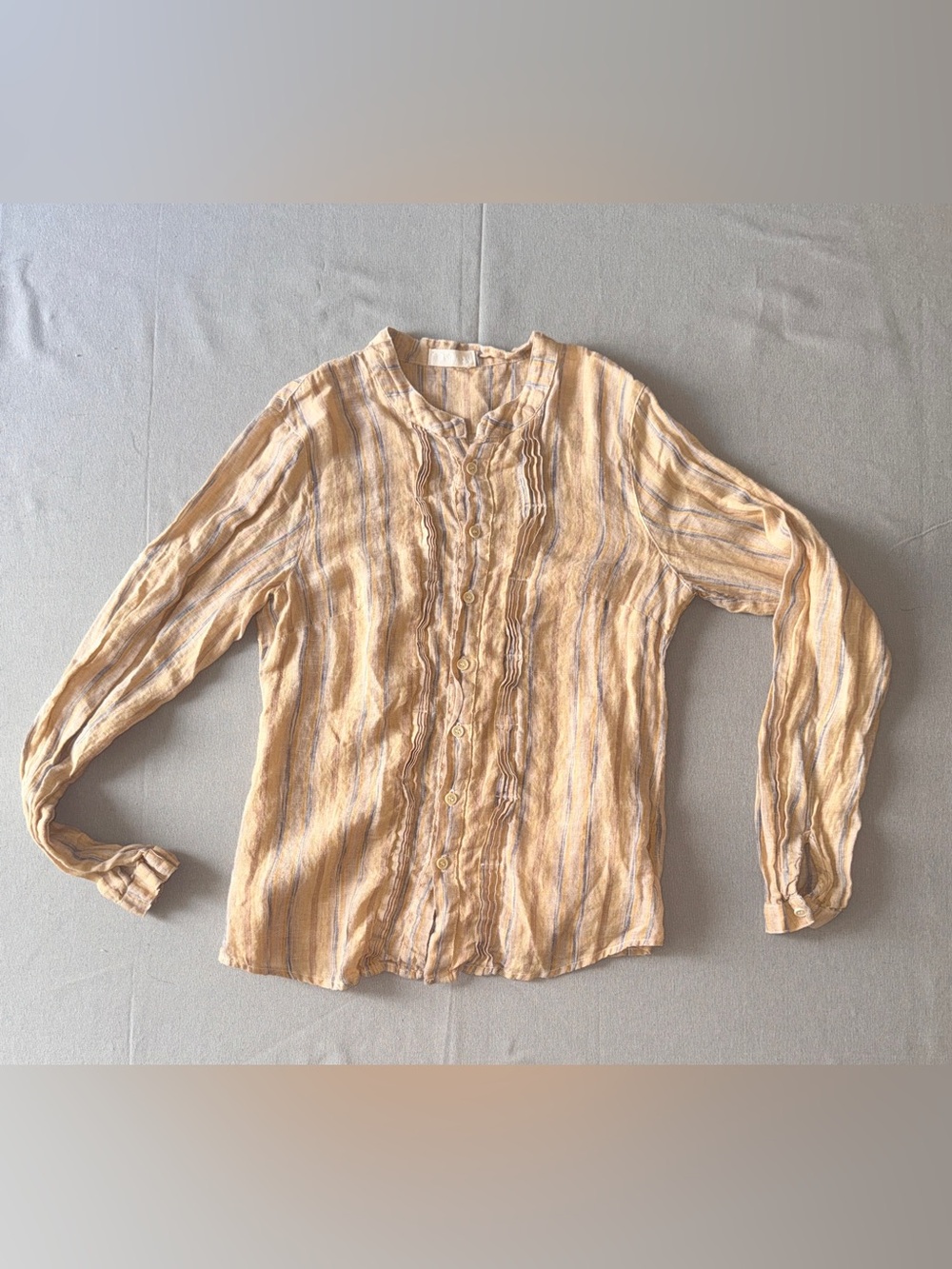 CP Shades Stirped Linen Button Down Shirt - XS
